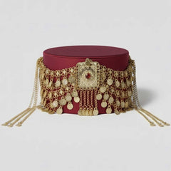 Fes Schmuck – Goldfarbener Fes-Aufsatz für Henna-Abend & Hochzeit