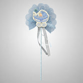 Magnetische Babydekoration „Canım Oğlum“ – Blau, 29 cm, mit Nazar Boncuk