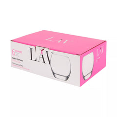 LAV Empire Trinkgläser Set – 6 Stück (405 ml)