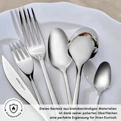New Everest Elegance Besteckset für 12 Personen, 84-teilig