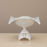 Grosse Fruchtschalen Gondel Mit Versilbertem Flikari-Fuss