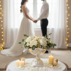 Grosse Fruchtschalen Gondel Mit Versilbertem Flikari-Fuss