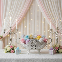 Grosse Gondel mit versilbertem Flikari-Fuss