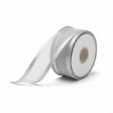 Organza Satinband Silber – 25 mm Breite (Preis pro Meter) (Kopie)