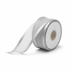Organza Satinband Silber – 25 mm Breite (Preis pro Meter) (Kopie)