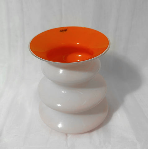 Herstal "Neya" Vase aus Glas, Orange