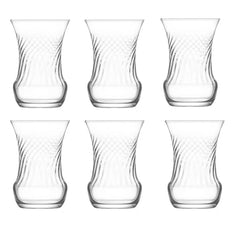 LAV INC324 Inci Verre à Thé 105cc 6pcs/Caybardagi/Verre à Thé