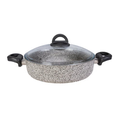 Karaca Dark Silver Bio Granit Flachtopf 26 cm