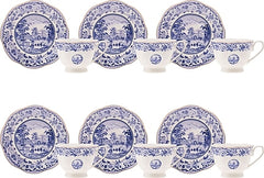 Karaca Blue Odyssey – 6-teiliger Kaffeetassen-Satz (80 ml) in stilvollem Blau