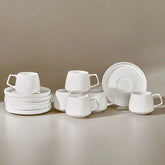 Karaca Streamline Saturn Espressotassen-Set Weiss für 6 Personen, 12-teilig