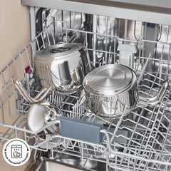Karaca Urban Midi Teekannen-Set aus Edelstahl – 2-teilig, Silber