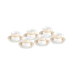 Karaca Vildan Espressotassen-Set für 6 Personen, 12-teilig, 100 ml