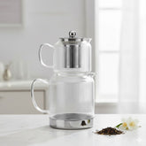 Karaca Kelly XL – Grosse Glas-Teekanne aus Borosilikatglas, Induktionsboden & Filter