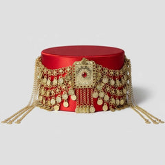 Fes Schmuck – Goldfarbener Fes-Aufsatz für Henna-Abend & Hochzeit