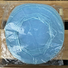 50 Stück Geschenkorganza-Beutel blau 24 cm, rund, Mandelzucker-Beutel, Mini-Organza-Beutel