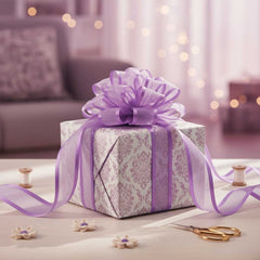 Organza Satinband Lila– 25 mm Breite (Preis pro Meter)