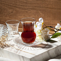 LAV Teeglas LAV Mira Türkische Teegläser Teeglas 6 Teilig 160ml