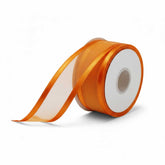 Organza Satinband Orange – 25 mm Breite (Preis pro Meter)