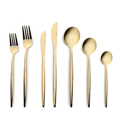 Karaca Orion Gold Besteckset, 84-teilig für 12 Personen
