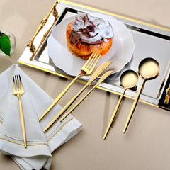 Karaca Orion Gold Besteckset, 84-teilig für 12 Personen
