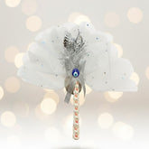 Magnetische Dekoration mit Nazar Boncuk – Silber, 14 cm, Geschenkidee