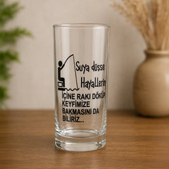 LAV Suma Raki- und Trinkgläser - 6er-Set, 190 ml-mit Text