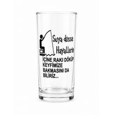 LAV Suma Raki- und Trinkgläser - 6er-Set, 190 ml-mit Text