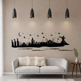 Velours Wandtattoo „İstanbul“ – Samt Wandsticker 86 × 291 cm