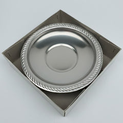 GÜLENC Rostfrei Teeteller-Set – 12 Stück Edelstahl