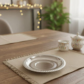 GÜLENC Rostfrei Teeteller-Set – 12 Stück Edelstahl