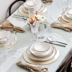 Eclipse Platin Geschirrset, 57-teilig