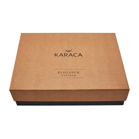 Karaca Flow 84-teiliges für 12 Personen Tafelbesteck Elegance Boxed mit Schachtel