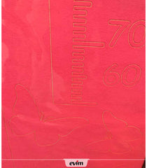 DP-821 Autocollant mural en velours règle de hauteur 128x50 cm