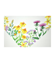 Deco tablecloth flowers, 85x85 cm