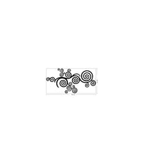 Sticker mural en velours Luna 63x123 cm