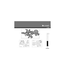 Sticker mural en velours Luna 63x123 cm