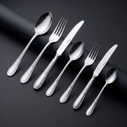 Jumbo 3401 Besteck-Set für 12 Personen aus Edelstahl, 84-teilig