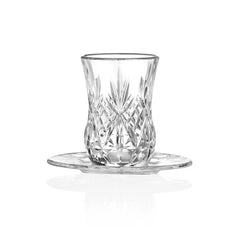 RCR Melodia Teegläser-Set mit Untertellern – 12-teilig, 140 ml