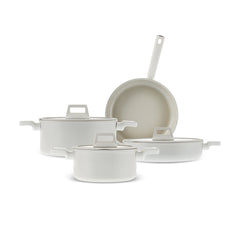 Karaca Swiss Crystal Ceramica Valenti Kochgeschirr-Set Induktionsgeeignet, 7-teilig