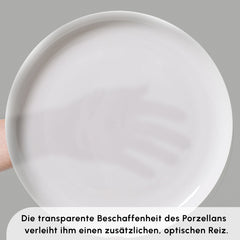 Karaca Streamline Favaro 53-teiliges Geschirrset – Weiss | Für 12 Personen