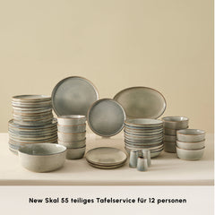 Karaca Earth Collection Skal – 55-teiliges Tafelservice für 12 Personen