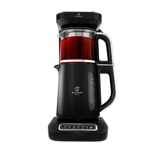 Caysever Robotea Pro Teekocher, 4-in-1 sprechender automatischer Teekocher, Chrome