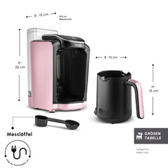 Hatir Aqua automatische türkische Kaffeemaschine, Rose Gold
