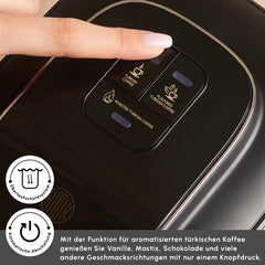 Karaca Hatır Neo Inox Türkische Kaffeemaschine mit Edelstahl-Kanne, 735 Watt