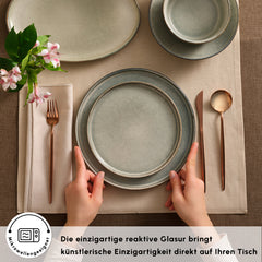 Karaca Earth Collection Skal – 55-teiliges Tafelservice für 12 Personen