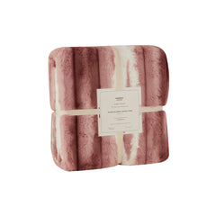 Karaca Rabbit Powder Sherpa TV-Decke Puderrosa, 130 × 150 cm