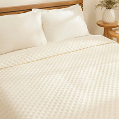 Karaca Ines Tagesdecke für Einzelbett Ecru, 160 × 220 cm