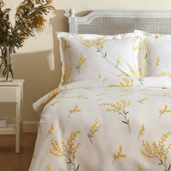 Karaca Home Loretta Piqué Tagesdecken-Set für Einzelbett Gelb aus 100 % Baumwolle