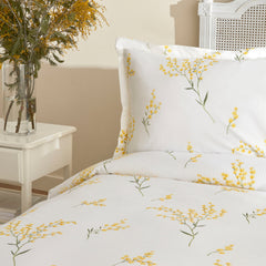 Karaca Home Loretta Piqué Tagesdecken-Set für Einzelbett Gelb aus 100 % Baumwolle