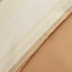 Karaca Vera Perkal Bettwäsche-Set für Einzelbett Beige aus 100 % Baumwolle
